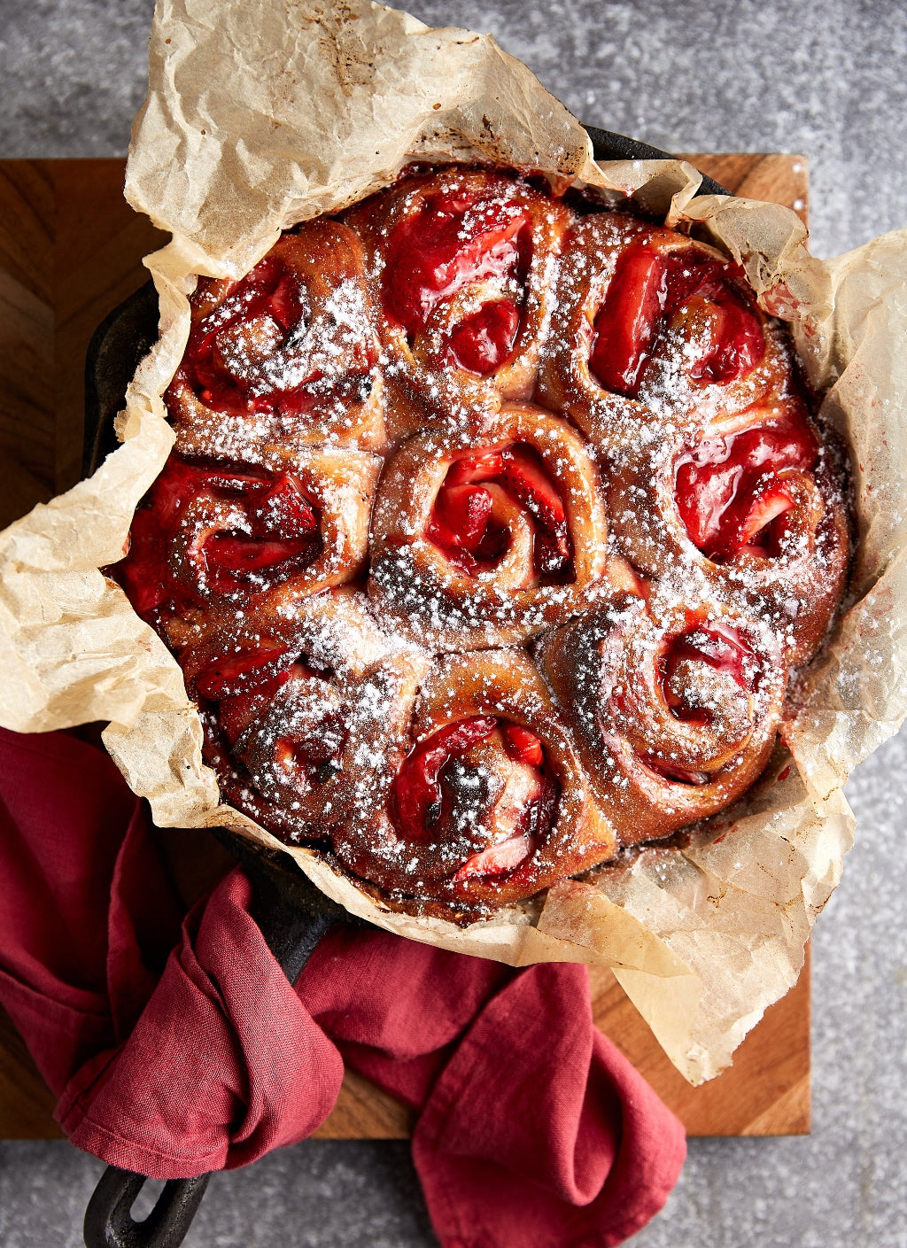 Strawberry and Cinnamon Sticky Buns | Seasonal Recipes | Harris Farm Markets